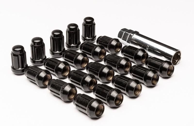 Geared Wheel nuts M12 X 1.25 Black 24pcs/Key
