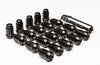 Geared Wheel nuts M12 X 1.25 Black 24pcs/Key