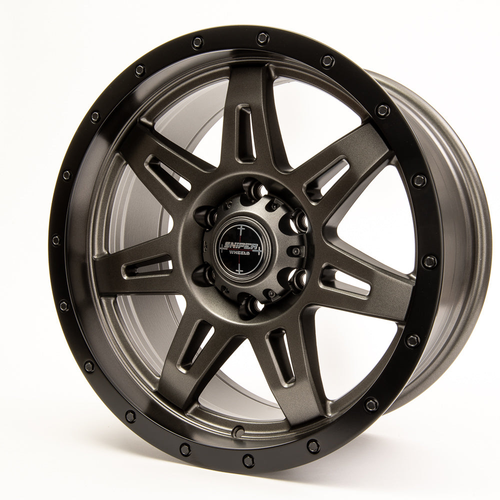 RECOIL Matt Gun Metallic / Black Lip