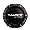 Sniper Wheels Centre Cap White Lettering
