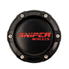 Sniper Wheels Centre Cap Red Lettering