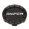 Sniper Wheels Matt Black Centre Cap White Lettering 6x114.3