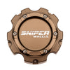 Sniper Wheels Tall 2pc Bolt on 5x150 Centre Cap White Lettering